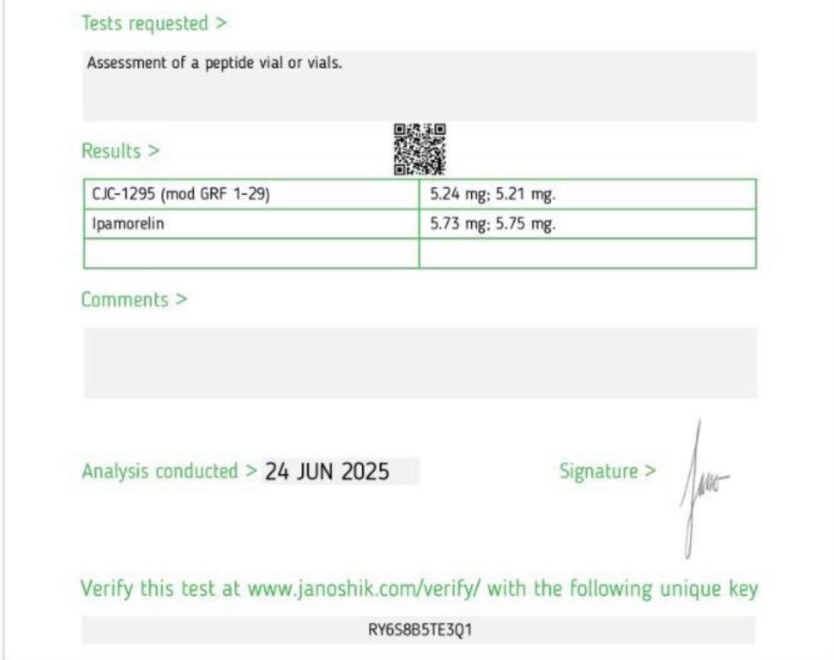 10mg CJC-1295 + IPAMORELIN with DAC