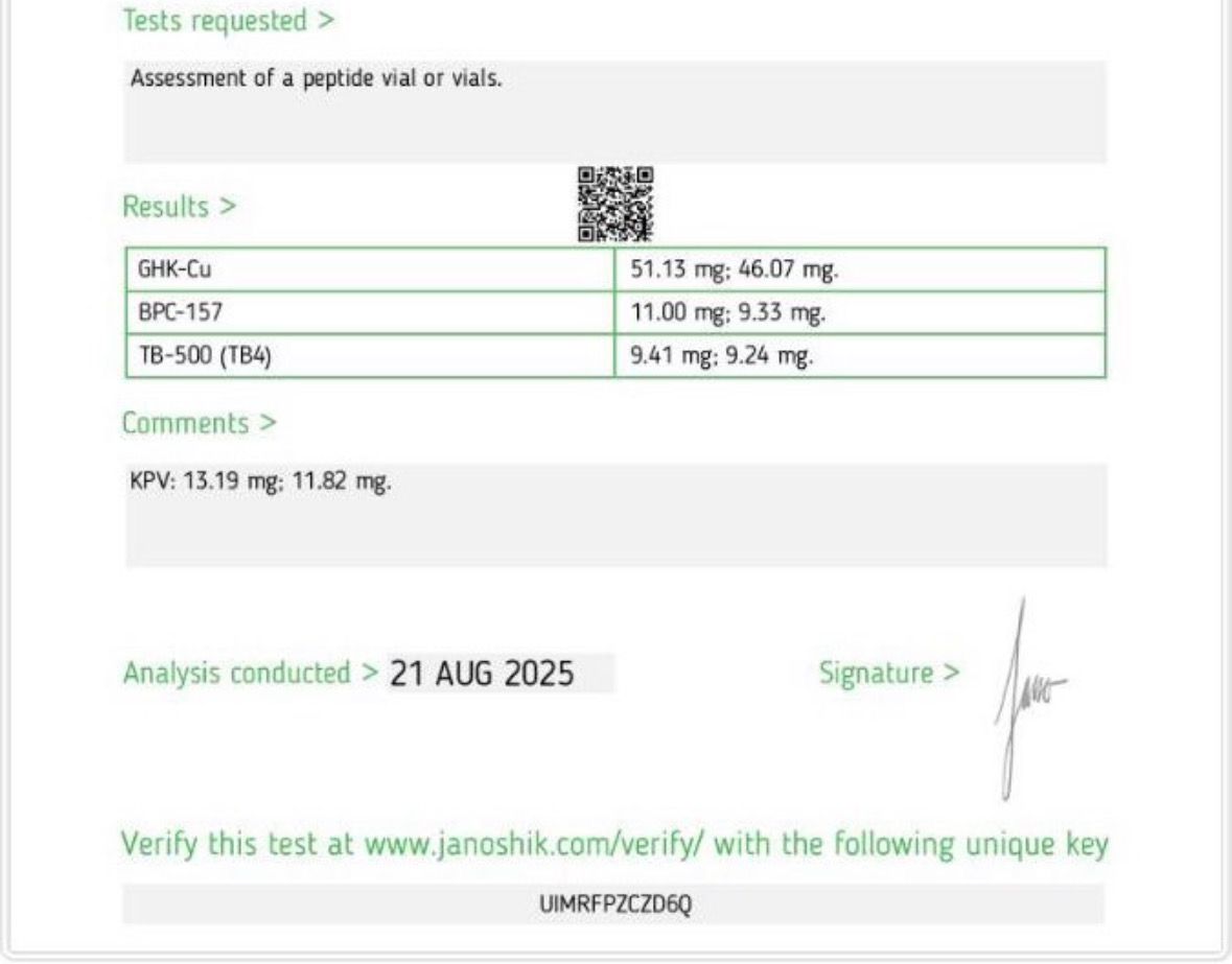 GHK-CU copper peptides 100mg